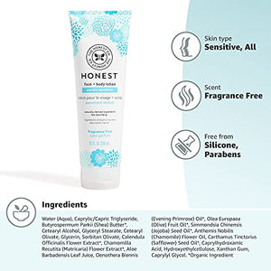 The Honest Company Purely Sensitive Face + Body Lotion | Dermatologist Tested | Fragrance Free | Body Lotion for Sensitive Skin | Baby Lotion | Calendula & Aloe | 8.5 Fl Oz