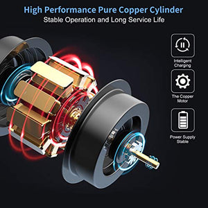 SEDISON Portable Air Compressor Pump： Rechargeable Mini Tire Inflator LCD Display & Emergency LED Light 150 PSI Wireless Electric Air Compressor for Bicycle Motorcycle Tires Ball and Other Inflatables