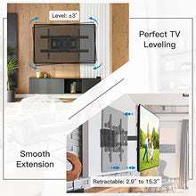Load image into Gallery viewer, TV Wall Mount Full Motion Bracket for Most 37-75 Inch LED LCD OLED 4K Flat Curved TV Swivel Dual Articulating Arms Extension Rotation Tilt Max VESA 600×400 Supports TV up to 132lbs
