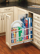 Load image into Gallery viewer, Rev-A-Shelf - 447-BCSC-8C - 8 in. Pull-Out Wood Foil Wrap/Tray Divider Cabinet Organizer with Soft-Close Slides
