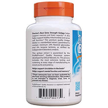 Load image into Gallery viewer, Doctor&#39;s Best Extra Strength Ginkgo, Non-GMO, Vegan, Gluten Free, Soy Free, Promotes Mental Function and Memory, 120 mg, 360 Count (Pack of 1)
