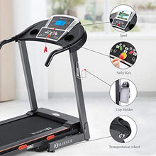 Load image into Gallery viewer, MARNUR Treadmill Electric Folding Treadmills for Home with Incline Portable Motorized Running Machine Heavy Duty Exercise Machine with 15 Preset Programs with Pad/Phone &amp; Cup Holder
