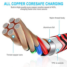 Load image into Gallery viewer, iPhone Charger, [ Apple MFi Certified ] Lightning Cable 5Pack(3/3/6/6/10FT) Nylon Braided Fast Charging USB Cord Compatible with iPhone 12/11/Pro/Xs Max/X/8/7/Plus/6S/6/SE/5S and More
