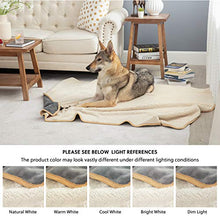 Load image into Gallery viewer, Bedsure Waterproof Dog Blankets for Small Dogs - Small Cat Blanket Washable for Couch Protection- Sherpa Fleece Puppy Blanket, Soft Plush Reversible Throw Furniture Protector, 25"X35", Grey
