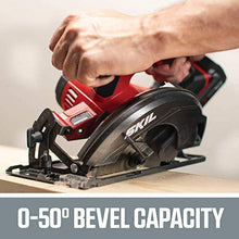 Load image into Gallery viewer, SKIL 20V 6-1/2 Inch Cordless Circular Saw, Includes 2.0Ah PWRCore 20 Lithium Battery and Charger - CR5406-10
