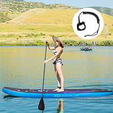 Load image into Gallery viewer, Goplus Inflatable Stand up Paddle Board Surfboard SUP Board with Adjustable Paddle Carry Bag Manual Pump Repair Kit Removable Fin for All Skill Levels, 6&quot; Thick (Purple, 11FT)
