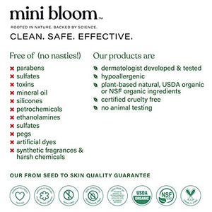 Mini Bloom Toot Toot Balm Diaper Rash Relief Cream | Baby & Kid Safe | Calms & Soothes Irritated Skin | Made w/Zinc Oxide, Vitamin E, Shea Butter, Coconut, Jojoba & Sunflower Oils | 2 oz