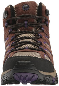 Merrell Women's Moab 2 Vent Mid Hiking Boot, Bracken/Purple, 7.5 M US