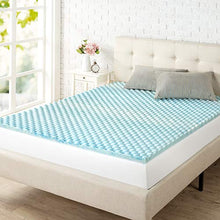 Load image into Gallery viewer, ZINUS 1.5 Inch Swirl Gel Cooling Memory Foam Mattress Topper / Cooling, Airflow Design / CertiPUR-US Certified, Twin
