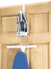 Load image into Gallery viewer, Whitmor Wire Over The Door Ironing Caddy - Iron and Ironing Board Storage Organizer
