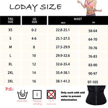 Load image into Gallery viewer, LODAY Waist Trainer Corset For Weight Loss Tummy Control Sport Workout Body Shaper , Black(zip&amp;hooks), Large
