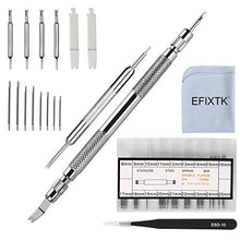 Load image into Gallery viewer, EFIXTK Spring Bar Tool Set with Extra 6 Tips Pins for Watch Wrist Bands Strap Removal Repair Fix Kit,72PCS Extra Watch Pins

