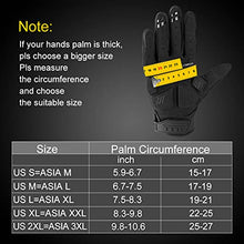 Load image into Gallery viewer, ROCKBROS Mountain Bike Gloves Dirt Bike Gloves Motorcycle Cycling Gloves with 6MM Gel Pad Touch Screen Knuckle Protection Gloves for BMX MX ATV MTB Racing Black-XL
