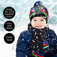 Load image into Gallery viewer, E-One Toddler Winter Hat, Scarf, and Kids Gloves or Toddlers Mittens, PJ Masks Baby Beanie for Boys Ages 2-4 and 4-7
