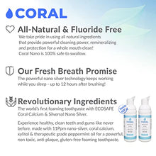 Load image into Gallery viewer, Coral White Nano Silver Foaming Fluoride Free, Xylitol Natural Toothpaste SLS and Glycerin Free Travel Size - 50 ML 2 Pack
