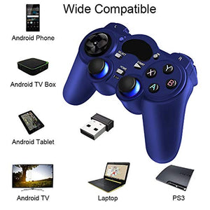 USB 2.4G wireless controller, gaming controller gamepad for Playstation 3 / laptop computer (Windows XP / 7 / 8 / 10) & PC & Android & steam