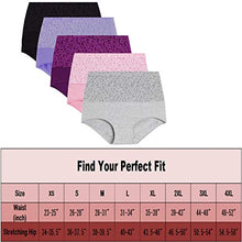 Load image into Gallery viewer, YaShaer Underwear Women High Waist Full Coverage Ladies Briefs Cotton Tummy Control Panties C-Section Recovery (5 Pack)
