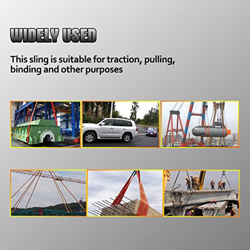 Load image into Gallery viewer, 2 Pack Lifting Slings Straps 8 Foot by 1 inch 1333 lbs Capacity Heavy Duty Lifting Stitching Web Flat Eye to Eye Loop Ends for Rock Tree Saver Lifting Furniture Appliances Machine