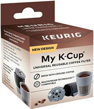 Load image into Gallery viewer, Keurig K-Supreme Coffee Maker, Single Serve K-Cup Pod Coffee Brewer, Black &amp; My K-Cup Universal Reusable Filter MultiStream Technology - Gray
