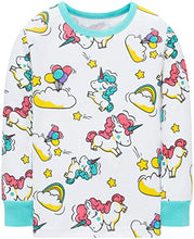 Load image into Gallery viewer, Girls Unicorn Pajamas Spring Children Jammmies Kids Cotton Pants Set Size 8
