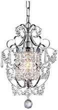 Load image into Gallery viewer, Whse of Tiffany RL4025 Jess Crystal Chandelier, 1 11" x 15", Chrome, 11"
