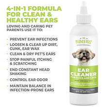 Load image into Gallery viewer, Mighty Petz Dog Ear Cleaner Solution – Pet Ear Wash to Support Infection Prone Ears and Remove Wax, Debris &amp; Odor. Vet Formulated &amp; Gentle Otic Cleaning Drops fror Dogs. Cucumber &amp; Melon, Large 8 oz
