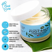 Load image into Gallery viewer, Tea Tree Oil Foot Balm, 100% All Natural Moisturizing Fast Acting Cream For Dry Feet &amp; Cracked Heels, Extra Strength Callus Remover for Itchy Feet, Toenail Treatment, Calluses Remover &amp; Callus Shaver
