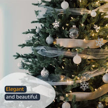 Load image into Gallery viewer, Morex Ribbon 7416.60/50-934 Swirl 2.5" X 50 YD Nylon Sheer Curling Wired Glitter Ribbon, Red/Gold, Holiday Ribbons for Crafts and Christmas Decorations, Indoor Christmas Ribbon for Gift Wrapping
