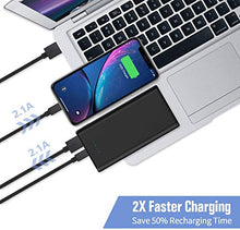 Load image into Gallery viewer, Portable Charger Power Bank 25800mAh, Ultra-High Capacity Fast Phone Charging with Newest Intelligent Controlling IC, 2 USB Ports External Cell Phone Battery Pack for iPhone,Samsung Android,Table etc
