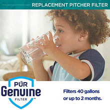 Load image into Gallery viewer, PUR PLUS Water Pitcher Replacement Filter with Lead Reduction (4 Pack), Blue – Compatible with all PUR Pitcher and Dispenser Filtration Systems
