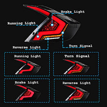 Load image into Gallery viewer, inginuity time LED Tail Lights For Honda Civic Sedan 10Th Gen 2016-2021 DRL Start Up Animation Rear Lamp Assembly (Not for hatchback)
