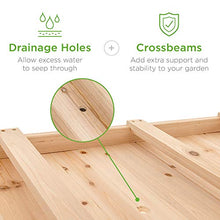 Load image into Gallery viewer, Best Choice Products Raised Garden Bed 48x24x32-inch Mobile Elevated Wood Planter w/Lockable Wheels, Storage Shelf, Protective Liner
