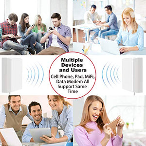 SolidRF Cell Phone Booster for Home Up to 8, 000 sq ft Dual Interior Antennas Office Multiroom | Verizon, AT&T, T-Mobile, Sprint & More Signal Plus Cell Signal Booster Kit