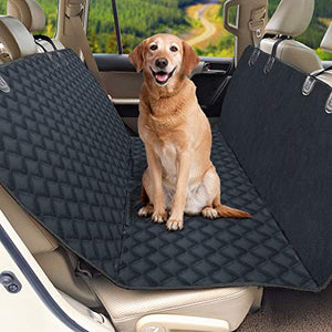 FunniPets Dog Car Seat Covers, Waterproof Dog Seat Cover for Back Seat Nonslip Dog Car Hammock Backseat Protection Durable Pet Seat Covers for Cars Trucks and SUVs