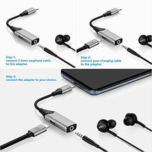 Load image into Gallery viewer, USB-C to 3.5mm Headphone Adapter, PEPPER JOBS 2-in-1 Type C to Headsets Jack Audio Converter with FD Charging, Compatible with Samsung Galaxy Note Ultra/20/S20+, MacBook Air, iPad Pro, Google Pixel
