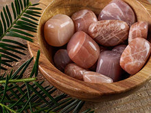 Load image into Gallery viewer, Chocolate Moonstone Tumbled Stones - Two Genuine Natural Moonstone Tumbled Stones, Reiki Crystals and Healing Stones E1122
