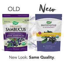 Load image into Gallery viewer, Nature&#39;s Way Organic Sambucus Lozenge, Elderberry and Zinc, 24 count pouch (Packaging May Vary)
