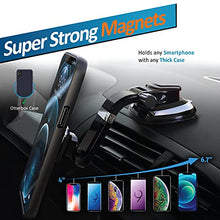 Load image into Gallery viewer, BESTRIX Phone Holder for Car, Magnetic Car Phone Mount | Dashboard Cell Phone Car Phone Holder Compatible with iPhone 12 11 Pro,Xr,Xs,XS MAX,XR,X, Galaxy S20 Note 20 Ultra &amp; All Smartphones
