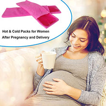 Load image into Gallery viewer, Reusable Perineal Cooling Pad for Postpartum &amp; Hemorrhoid Pain Relief,Hot and Cold Pads for Postpartum Essentials, Hot &amp; Cold Packs for Women After Pregnancy and Delivery, 2 Ice Pack and 3 Cover(pink)
