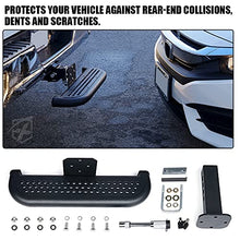 Load image into Gallery viewer, Xprite Large Size Trailer Tow Hitch Steps with Hitch Locks &amp; Tightener, 2 Inch Towing Receiver Plug Universal Fits Pickup Truck SUV Vans, Heavy Duty Rear Bumper Guard Protector
