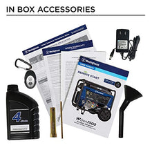 Load image into Gallery viewer, Westinghouse WGen7500 Portable Generator with Remote Electric Start - 7500 Rated Watts &amp; 9500 Peak Watts - Gas Powered - CARB Compliant - Transfer Switch Ready
