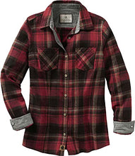 Load image into Gallery viewer, Legendary Whitetails Women's Standard Cottage Escape Flannel Shirt, Forest Plaid, Large
