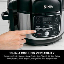 Load image into Gallery viewer, Ninja OS301 Foodi 10-in-1 Pressure Cooker and Air Fryer with Nesting Broil Rack, 6.5 Quart, Stainless Steel
