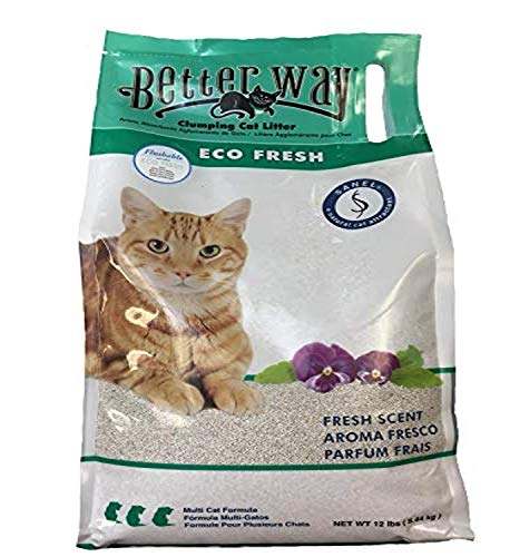 Better Way Eco Fresh Clumping Cat Litter (formerly Better Way Flushable Cat Litter), 12lb bag