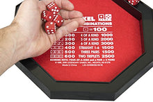 Load image into Gallery viewer, Farkel Rolling Tray Set with Deluxe Rolling Tray, 2 Sets of Dice, &amp; Score Pad
