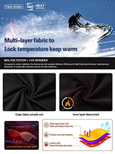 Load image into Gallery viewer, MEETWEE Thermal Underwear for Men, Fleece Lined Base Layer Set Cold Weather Heatgear Top &amp; Long Johns for Skiing Motorcycle Black
