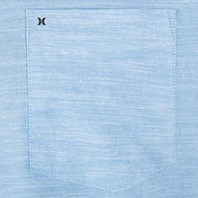 Load image into Gallery viewer, Hurley Men&#39;s One and Only Textured Short Sleeve Button Up, blue ox, XL
