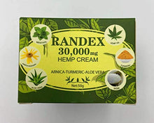 Load image into Gallery viewer, RANDEX 30000MG Organic Hemp Cream, Natural for Sore Muscles, Stiff Joints, and Aching Knees, Shoulders, or Body, Extra Strength
