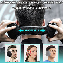 Load image into Gallery viewer, Winter Ear Muffs for Women Men (2 Pack/ 1 Pack) Foldable Behind the Head Ear Warmer for Outdoor
