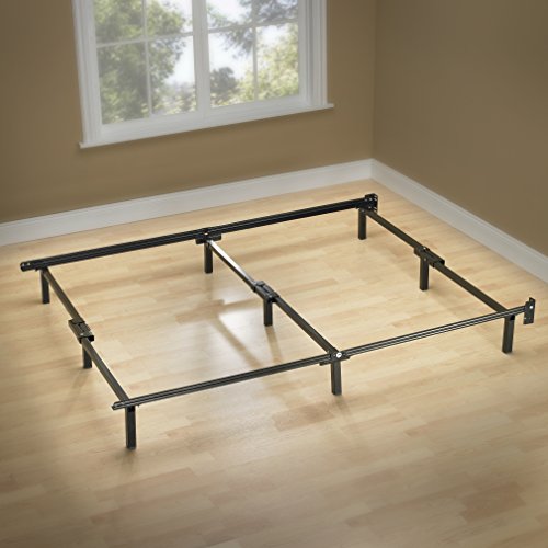 ZINUS Compack Metal Bed Frame / 7 Inch Support Bed Frame for Box Spring and Mattress Set, Black, Queen